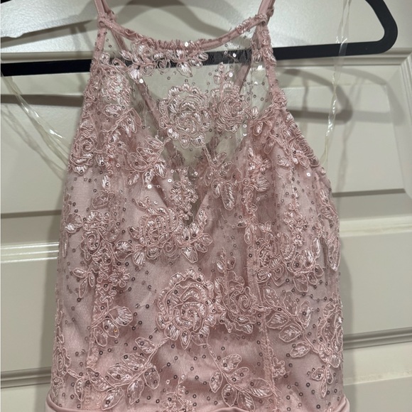 Crystal Doll BlushPink  Lace Dress - Picture 3 of 7